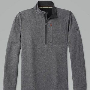 Smartwool Mens Grey Merino Sport 1/2 Zip Pullover